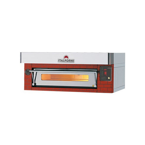 Four à pizza 1 niveau digitales Gamme EURO - 6 pizzas - Finition rustique - 1320x960x400mm